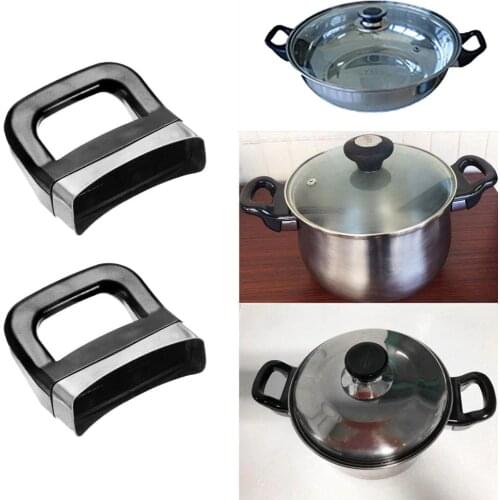 2 Pot Handle Bakelite Metal Short Side Knob Handles for Pressure Cooker Detachable Pan Holder Tools Kitchen Cookware Accessories