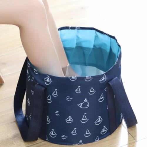Foot Soaking Bag Portable Foldable Foot Soaking Bucket Basin Travel Outdoor Dormitory Simple Face and Foot Washing Bucket