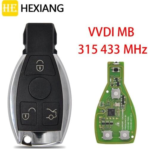 HE Xiang Remote Control Smart Car Key For VVDI Mercedes Benz V3.1 315/433MHz Replacement Card Accessory