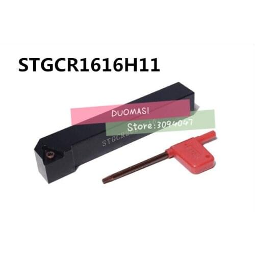 STGCR1616H11 16*16mm Metal Lathe Cutting Tools Lathe CNC Machine Turning Tools External Turning Tool Holder S-Type STGCR