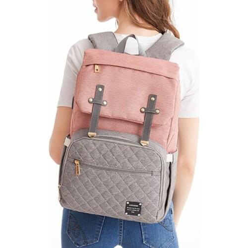 Baby Diaper Backback Large Capacity Mummy Nappy Bag Multifunctional Daypack with USB Charging Port Changing Pad