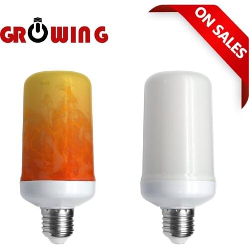 LED Dynamic flame effect light bulb Multiple mode Creative corn lamp Decorative lights For bar hotel restaurant party E27