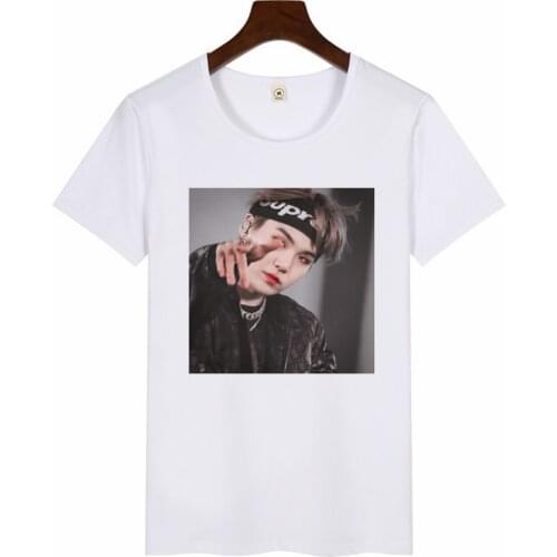 Agust D Tshirt Summer Graphic Tees Women Funny Art Print T-Shirt Women Casual Short Sleeve Harajuku Tshirts Female T shirt