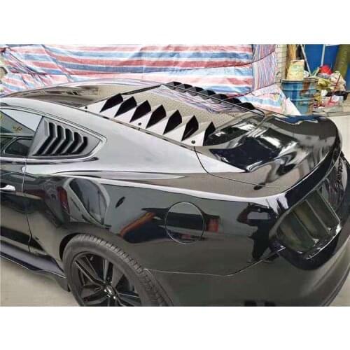2pcs ABS Material Rear Windshield Louver Frame Molding Trim Cover For Fit Ford Mustang 2015 2016 2017 2018 2019