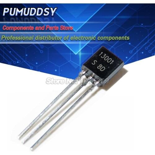 50PCS E13001 MJE13001 13001 TO-92 NPN IC