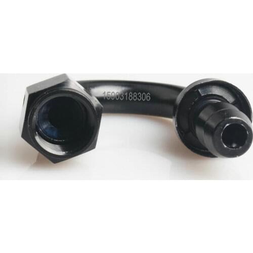 Aluminum 180 Degree Push-on Black Swivel Hose End Size: -4AN TO-12AN
