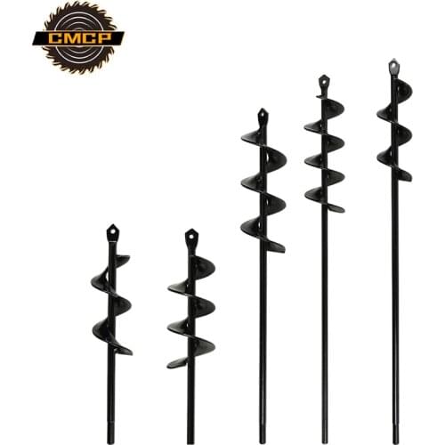 CMCP Garden Auger Spiral Drill Bit Hex Shaft Auger Yard Gardening Bedding Planting Post Hole Digger Tools