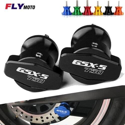 For Suzuki GSX-S750 GSXS750 2011-2018 GSXS GSX-S 750 Motorcycle Accessories CNC Aluminum Swingarm Spools Slider 8MM Stand Screw