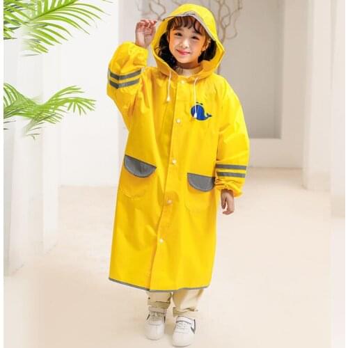 High Quality Cartoon Waterproof Raincoat for Children Kids Baby Rain Coat Poncho Boys Girls Primary School Students Rain Suit