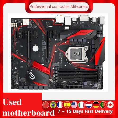 For Asus ROG STRIX B250H GAMING Original Used Desktop Intel B250 B250M DDR4 Motherboard LGA 1151 i7/i5/i3 USB3.0 SATA3