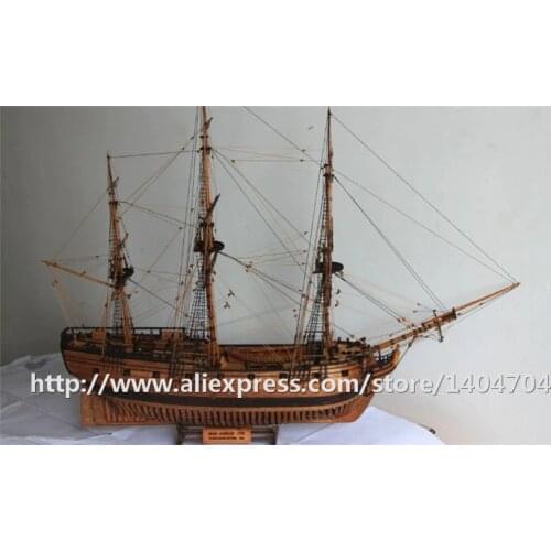 NIDALE Model Scale 1/50 1776 UK Classic wooden sailboat Royal Navy DRUID Warship SC Model kit