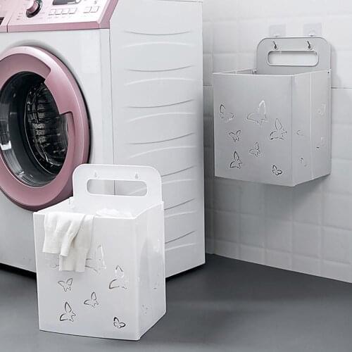 Wall Mounted Cesta Para Ropa Sucia Large Foldable Laundry Basket for Dirty Clothes Space Save