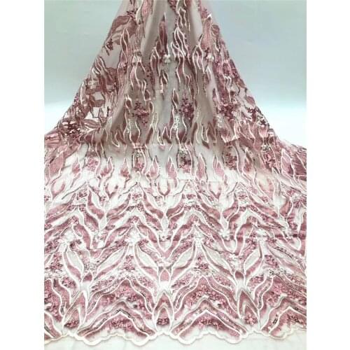 New embroidery 8BZL-20.61920 french lace fabric African tulle lace Sewing Nigerian garment cloth high quality 5 yards