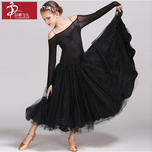 New standard modern dance dress ballroom fluffy clothes Princess dresses children dance clothes