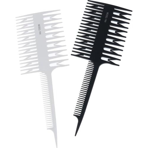 1PC Professional Hair Dyeing Comb Weaving Hair Brush Sectioning Highlight Comb Barber Hairdressing Combs Salon Hair Styling Tool