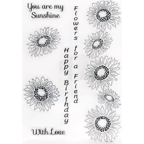 15x21cm Blossom Transparent Seal Clear Stamps Silicone Seal TPR Halloween Christmas Roller Stamps DIY Scrapbook Album Card