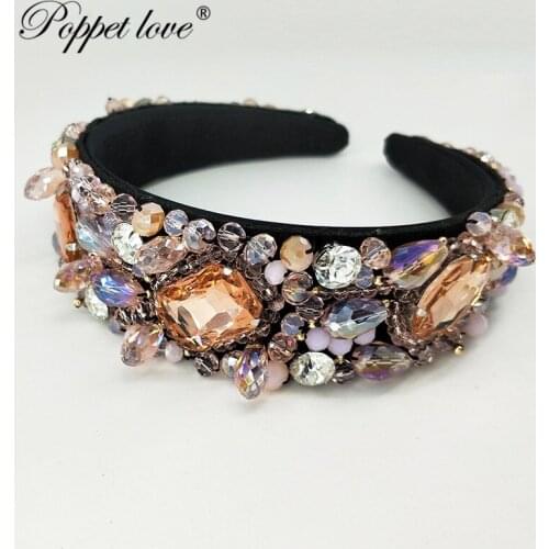 Styles Fashion Crystal Bridal pink Crown Tiaras Light Gold Diadem Tiaras for Women Bride Wedding Hair Jewelry Accessories Gift