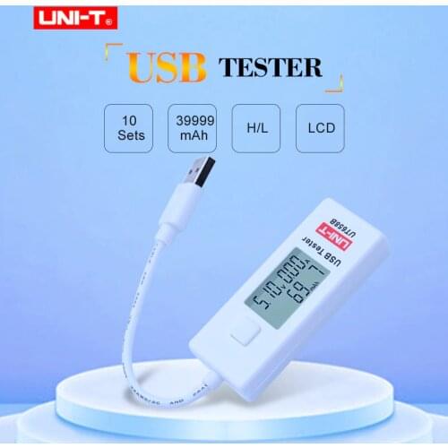 UNI-T USB Voltage Testers U Disk Doctor Chargers Voltmeter Ameter UT658 UT658B Test MAX 9V with Data Storage USB Tester Meters