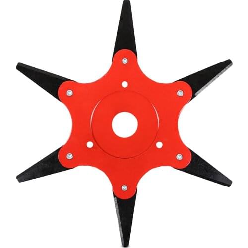 Universal 6 Blade Grass Trimmer Head for Lawn Mower Brush Grass Cutter Garden Weed Steel Trimmer Strimmer Parts Bonsai Tools