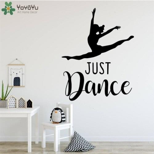 YOYOYU Wall Decal Just Dance Vinyl Wall Stickers Wall Mural For Girls Room Dance Room Fashion Poster Art Mural Wall Decals QQ23