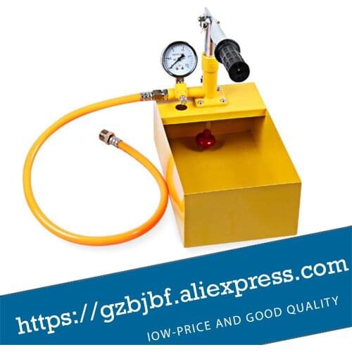 Yellow Manual Water Pipe Pressure Test Pump 25kg