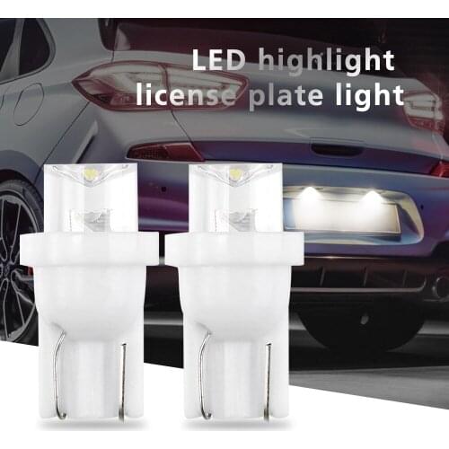 10Pcs W5W T10 LED Bulbs White 194 168SMD LED Wedge Lamp 12V Parking Lights Car Interior Map Dome Light Auto Clearance Lights