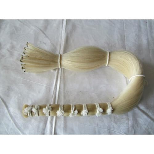 100g Horse Hair AAA white Horse hair Bow Parts Mongolian Stallions 80-82cm