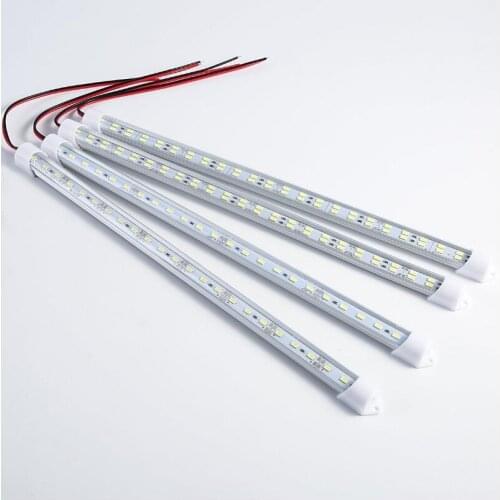 12V/24V 24/48 LED Light Strip Hard Rigid Tube Bar Lamp IP65 Waterproof 5730-led bead Lights Strips For Car Caravan Boat Home