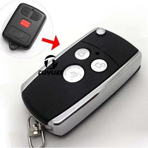 3 Buttons Blank Modified Flip Folding Key Case Car Remote Key Shell Fit For BYD F3 F3R