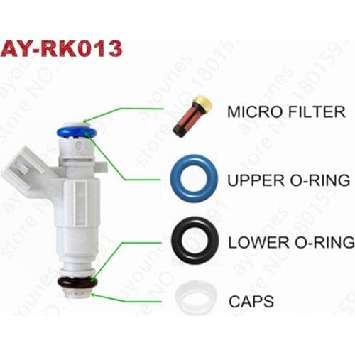 40kits auto parts fuel injector repair kits for injecto 0280156248 12586373/FJ1025 for Cadillac CTS 2.8L 2005-2006 (AY-RK013)