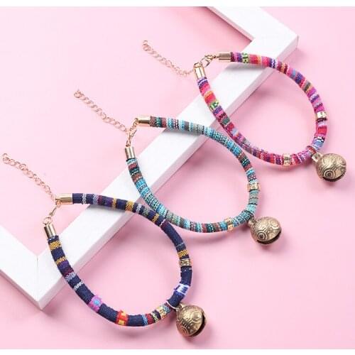 Pet Accessories Ethnic Style Copper Collar Bell Accessories Cat Multi-style Adjustable Collar