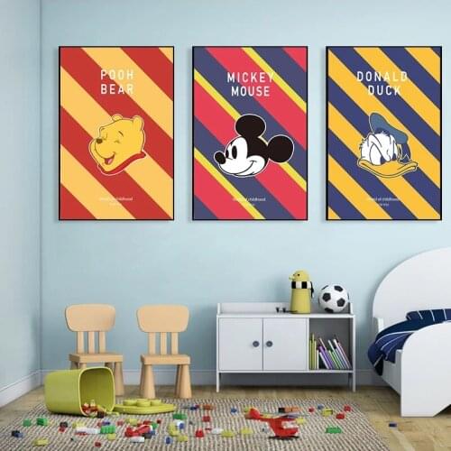 Graffiti Art Mickey Mouse Winnie The Pooh Diamond Painting 5D DIY Full Diamond Embroidery Cross Stitch Kits Home Decoration