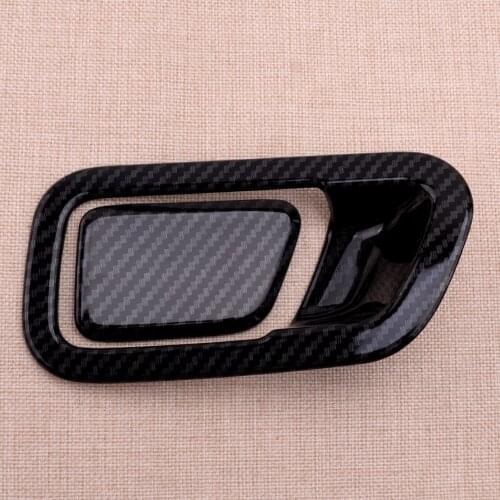 Car 2pcs/set Carbon Fiber Style Co-Pilot Storage Box Handle Cover Trim Fit For Hyundai Tucson 2019 2020