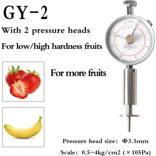 Free shipping GY-2 Fruit Sclerometer Fruit Durometer Fruit Hardness tester Penetrometer netrometer penetrometro for soft fruits