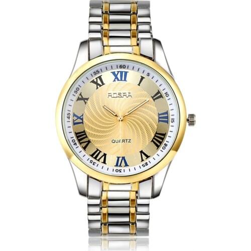 Casual Men Watches Silver Gold Stainless Steel Band Quartz Watch Men Wristwatch relogio masculino horloge mannen montres homme