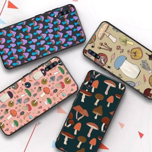 Mushroom Cute Phone Case For Samsung Galaxy A50 A30 A71 A40 A60 A50s A30s Note 8 9 S10 Plus S10 S20 DIY Custom Case