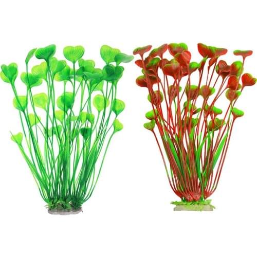 Beautiful Artificial Aquarium Plants Decoration Fish Tank Water Plant Grass Ornament Plastic Decor About 40cm