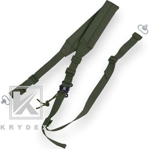 KRYDEX MK2 Tactics Wide Padded Sling RG Outdoor Shooting Hunting Adjustable Quick Detach Firearms Wide Padded Rifle Fixed Belt