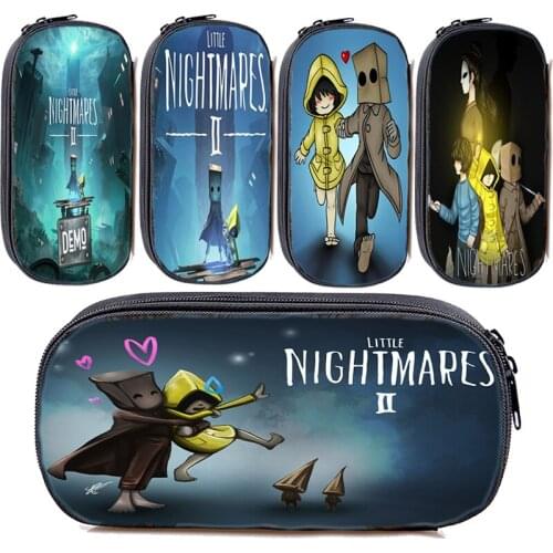 Multifunction Little Nightmares 2 Pencil Case Kid Pencil Box Student Pencils Pouch Stationery Girl Cosmetic Case Boy Pen Bag