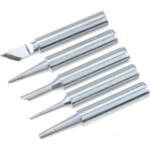 5Pc/set I+B+K+2.4D+3C soldering iron pure copper 900M soldering iron head set inside hot bare copper electric soldering iron tip