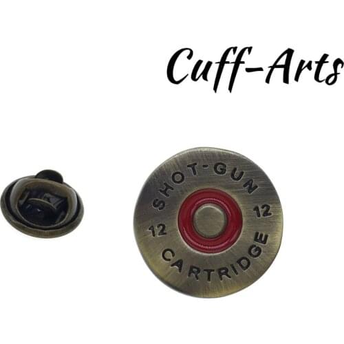 Brooch Lapel Pin For Men Pins and Brooches Cartridge Cap Lapel Pin Badge Jewelry Broche PIN de la solapa By Cuffarts P10203