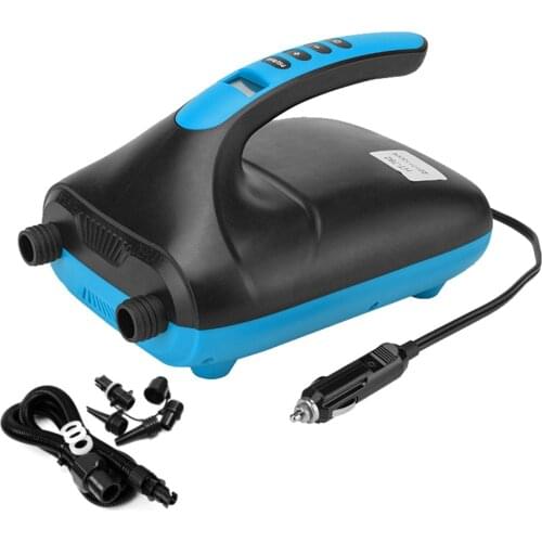 20PSI Double Stage Portable Air Pump with 6PCS Nozzles Intelligent Inflatable Pump Fully Support Inflation and Deflation