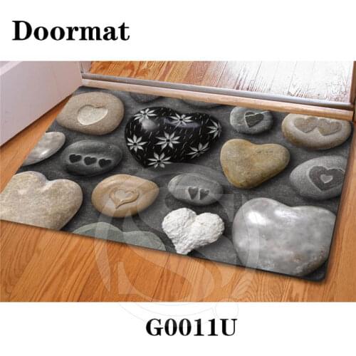Drop Shipping beautiful stone Zen stone Custom Doormat Home Decor Bedroom Carpet Classic Durable Floor Mat SQ0630-MU883