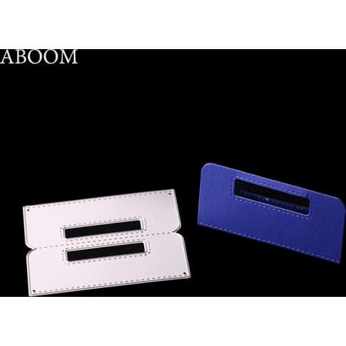 ABOOM 1PC Rectangle Metal Carbon Steel Cutting Dies Hole Embossing Folder Stencil Used For Scrapbooking Album Photo Decoration