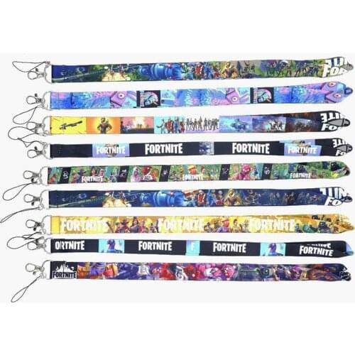 Fortnite Mobile Phone Straps Neck ID Card Holders Key Camera Lanyard Hang Rope Accessories Decoration Kid Boys Girls Gifts Cute