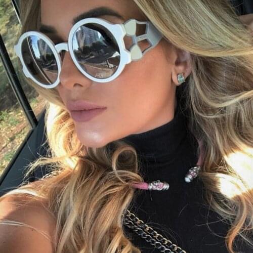 45666 Retro Round Steampunk Sunglasses Men Women 2018 Fashion Shades UV400 Vintage Glasses