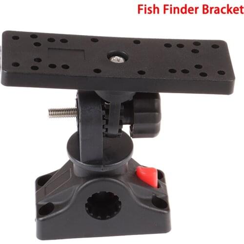 Universal Marine Electronic Fish Finder Mount Fishfinder GPS Plate Rotating Boat Supporter