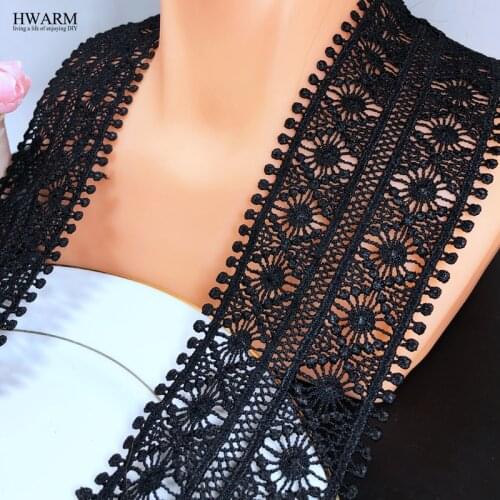 10yard 7.5cm African Lace Fabric Ribbon Wedding Decoration For Home DIY Embroidery Housewear Furnishings Sewing Trim Accessories