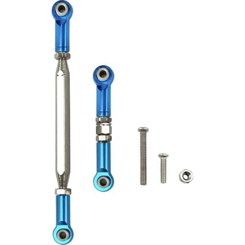 2PCS Metal Tie Rod Universal Upgraded Servo Steering Pull Rods Replacement for WPL MN D90 99S RC Car Repair Tool Parts