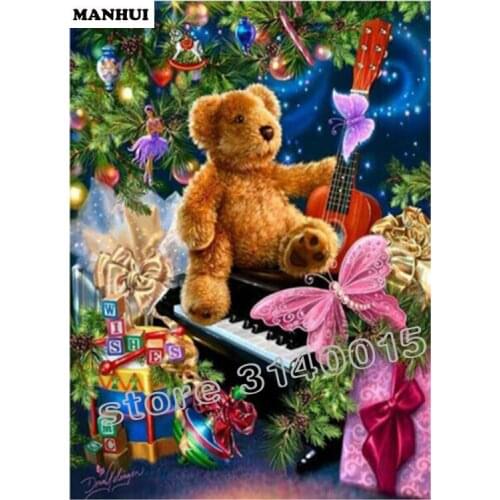 New Arrival 5D Diy Diamond Painting Cartoon bear Daimond Cross Stitch Embroidery Of Rhinestones Home Decor ABC023